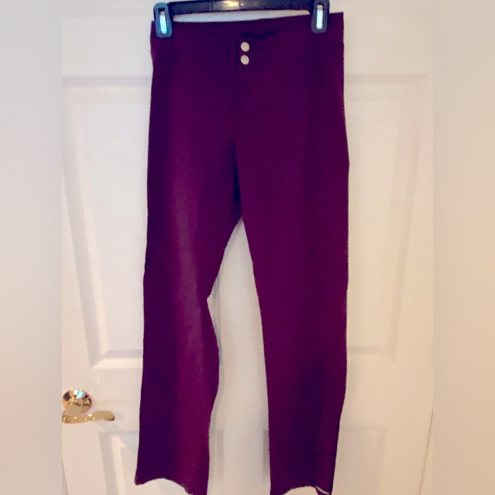 Perfetto sportswear, medium size 5 nylon Lycra  straight leg stretch fit pants,